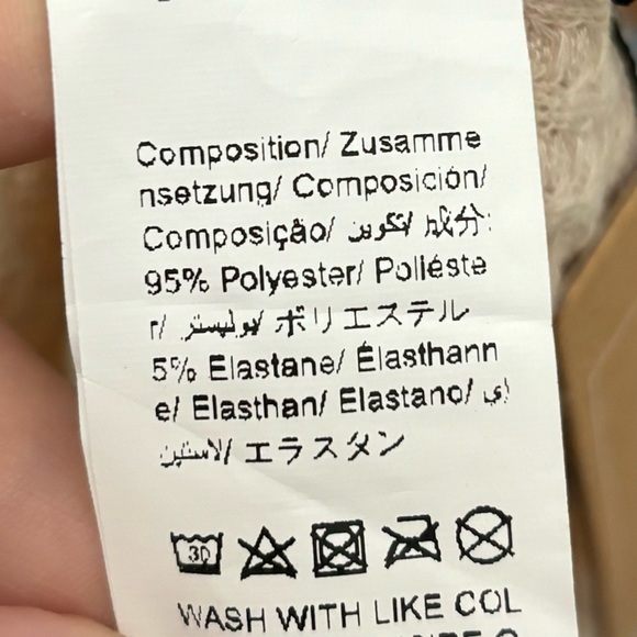 ➕ NWT SHEIN Curve Frenchy Cream Waffle Knit Peplum Top Women’s Plus Size 1X - Picture 8 of 8